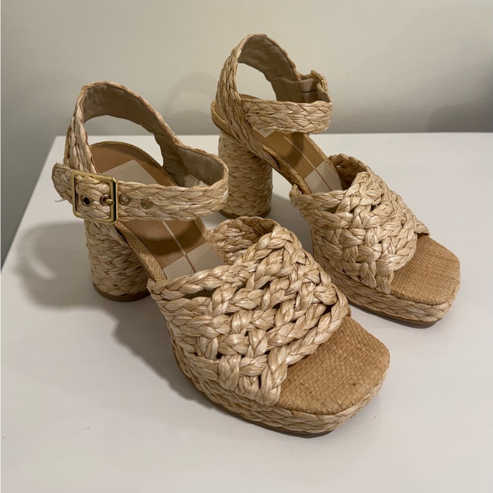 DOLCE VITA RAFFIA ASHER SANDALS